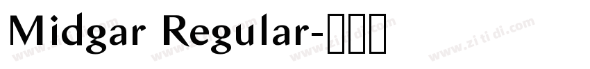 Midgar Regular字体转换